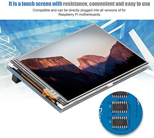 Essink 3,5 инчен малина Пи екран, 480x320 Резолуција Шарен TFT LCD екран на допир на екран на допир, екран на допир со отпор, за малина Пи матични плочи