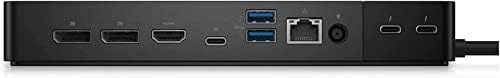 Dell WD22TB4 Thunderbolt 4 Dock-2 Thunderbolt 4 Порти, До 5120 x 2880 Видео Res, HDMI 2.0, DP 1.4, USB-C, USB-А, Gigabit Ethernet