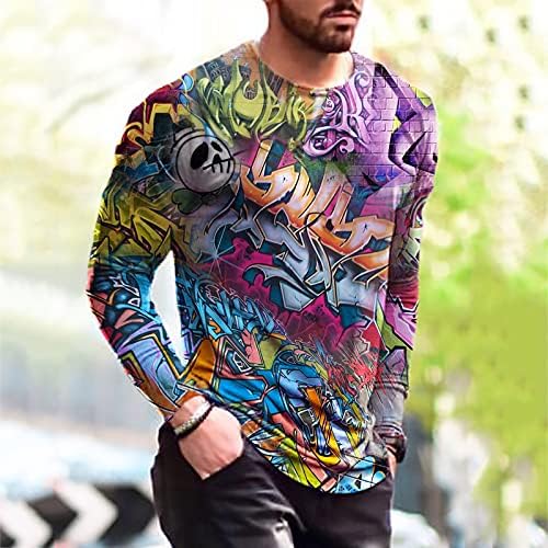 Xiloccer mens графички маички џемпери за мажи кукавички врат џемпер маичка машка џемпер маичка маичка маица блуза