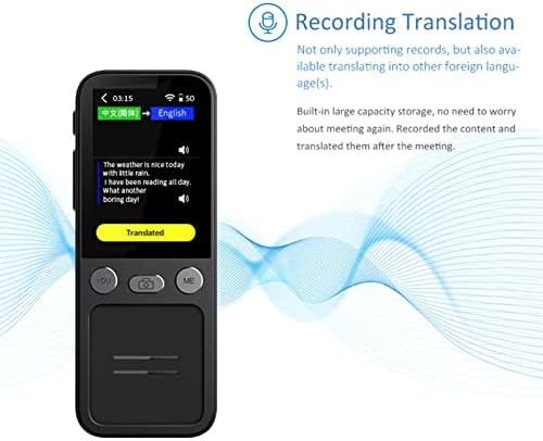 Уред За Преведувач на јазици, 137 Јазици Паметен Пренослив WiFi Гласовен Преведувач На Фотографии, За Бизнис За Учење Патувања