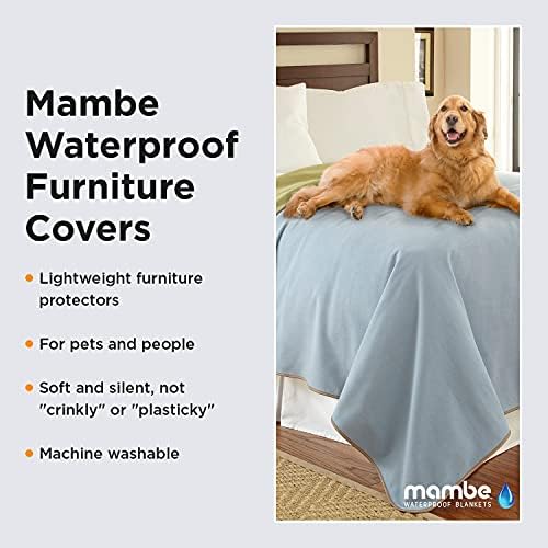Mambe водоотпорен мебел покритие долго седиште, 30 x 70, тампон камила - за домашни миленици и луѓе - за сите видови мебел