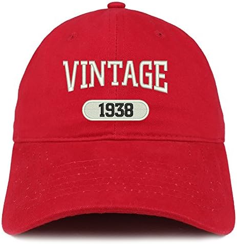 Трендовски продавница за облека Гроздобер 1938 година извезена 85 -ти роденден Опуштено памучно капаче