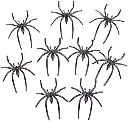 SOIMISS 100PCS симулација пајак со долга нога лажни пајаци гаден животен век за Ноќта на вештерките Клуб Паб Хаун куќа за дома