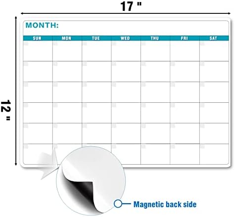 Магнетна табла за суво бришење за фрижидер, магнетски календар за суво бришење на фрижидер, суво бришење магнетна табла за