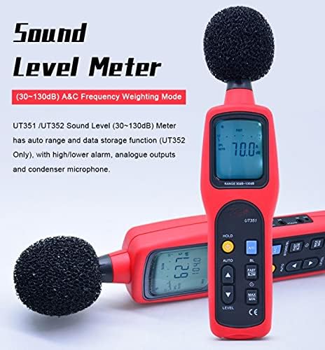 ZLXDP мерач на ниво на звук Дигитален тестер за бучава 30-130dB децибела за мониторинг на фреквенцијата на фреквенцијата/стапката