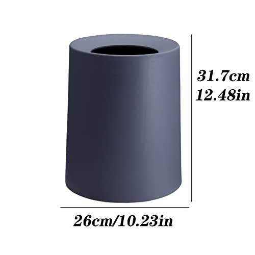 Кошница за отпадоци од дипаса 12L кујнски отпадоци може модерна минималистичка корпа за хартија со голем капацитет без покритие за дневна