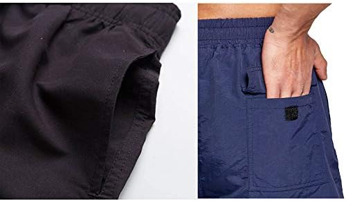 Justsun Mens Sharts Shorts Брзо суви водоотпорни шорцеви на плажа со постава од мрежа