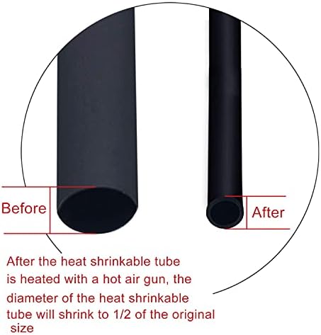 Бкуане 385 парчиња Комплет За Цевки За Смалување На Топлина Сооднос На Смалување 2: 1 7 Бои 11 Големини 125€Изолација Цевки За Собирање Асортиман