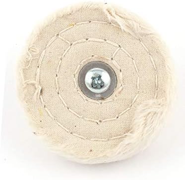 X-Ree White 1/4 Директна дупка за вежбање 3 75мм Диа Полски тркало за тампон за електрична вежба (бела 1/4 '' Straight Shank 3 '' Pulido de 75mm
