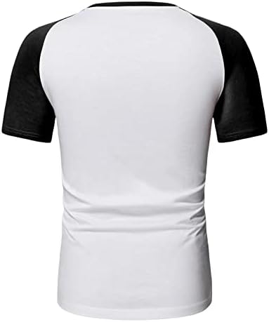 XXBR летни маици со краток ракав, маички во боја на бојата, крпеница Печата за печатење, тркалезна врата, врвови на маичка за вежбање
