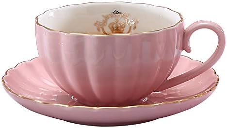 Хеаса Порцелан Британска Кралска Серија чај кафе шолја во собата со Чајник Лажички 8 Унца капучино чаша, Млеко чаша, Експресо Кригла