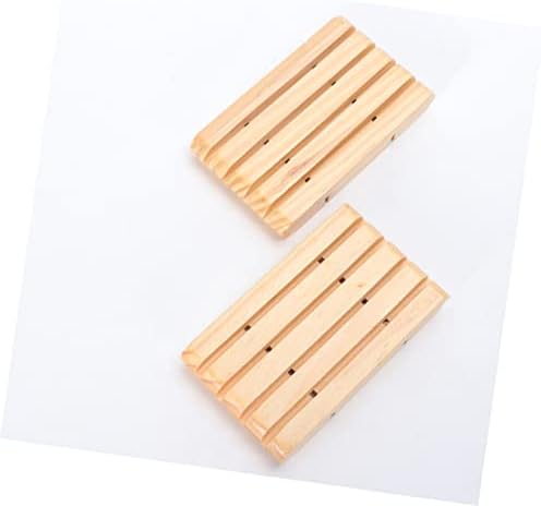 Cabilock 12 парчиња практични материјали креативни природни дрвени контејнери алатки за сад за сушење сапун