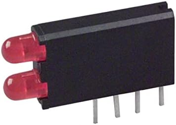Индикатор за индикатор за предводена табла предводена од табла со предводена табла 2 Висока црвена дифузна, затемнета 2V 20MA - - преку