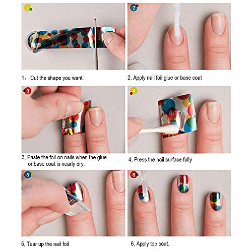 Wookoto 10 ролни цврсти холографски нокти на нокти налепници за нокти за нокти, iridescent дизајнер на нокти, обвивки за нокти,