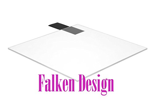 Дизајн на Фалкен: 12 x 18 - 1/8 чист акрилен лист + бесплатно намалување до големина + испратете го истиот или следниот работен