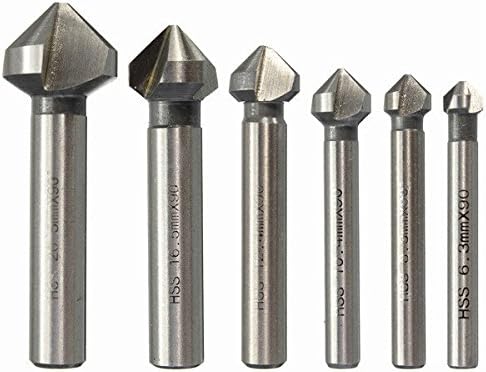 Gongju49 90 Степени HSS Countersink Вежба Малку 6,3 mm -20,5 mm Chamfer Вежби Дрво Алатка За Подобрување На Домот