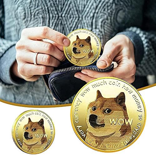 1 Мл Позлатена Комеморативна Монета За Кучиња 2021 Ограничено Издание Ада Криптовалута Нова Колекционерска Позлатена Монета Со Заштитно