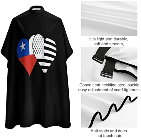 Чиле И Црно Американско Знаме Бербер Кејп Професионална Фризура Престилка Симпатична Коса Сечење Наметка За Момчиња Девојки