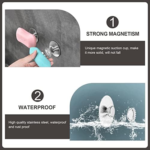 Магнетски куки DoITOOL магнетни куки од не'рѓосувачки челик, држач за сапун сапун, држач за сапун магнетна кука сапун држач за туш бања