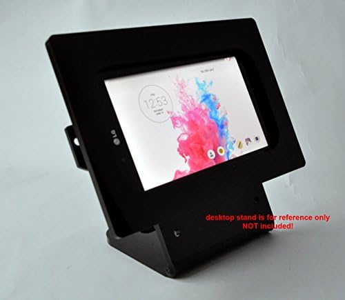 Tabcare Компатибилен LG G PAD 8 црна веса за поставување акрилик за безбедносен простор за ПОС, киоск, приказ на продавници