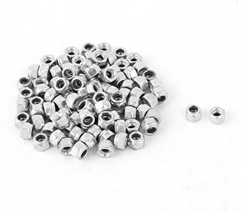 Механички нокти, завртки и прицврстувачи на завртки и прицврстувачи на врски од не'рѓосувачки челик, вметнете орев и завртки поставува 100 парчиња