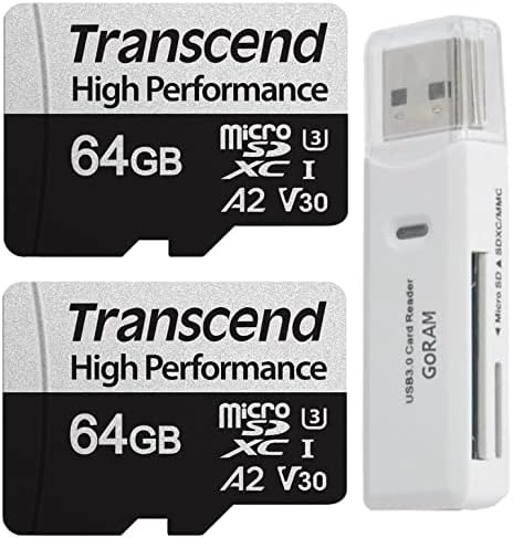 Надминете 64gb MicroSDXC 330S 100mb / s Мемориска Картичка Со Високи Перформанси За Игри, Паметни Телефони и Пакет Камери со Читач На Горам