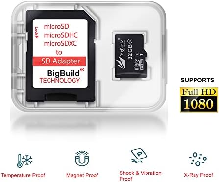 BigBuild Технологија 32gb Ултра Брз 80MB / s Microsdhc Мемориска Картичка За Samsung Galaxy A71/A72, A8/A8+/A8 Starвезда, A8+, A9 Мобилен Телефон