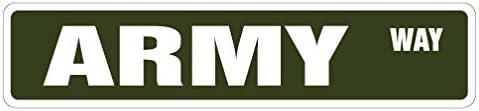 Армијата Стрит знаци Нови знаци Воен војник | Внатрешен/отворен | 24 широк пластичен знак