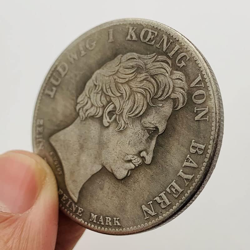 1832 Грчки Баварски Крал Месинг Стариот Сребрен Медал Колекција Монета Бакар Сребрена Монета Комеморативна Монета