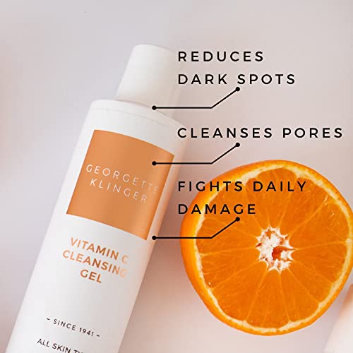 Гел за чистење на витамин Ц orорџет Клингер - Дневно миење на антиоксидантното лице ја осветлува и ја подобрува текстурата за појасна,
