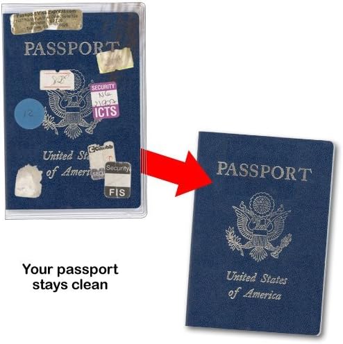 Транспарентен Пластичен Пасош Покритие - 15 Пакет