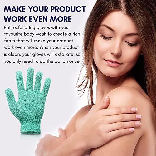 10 пара повторно употребени ексфолирачки нараквици за туширање за убавина, бањата и масажа на кожата - нараквици за миење на телото со висечка