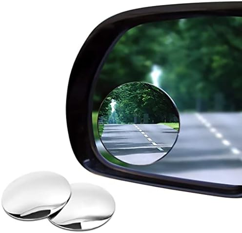 Огледало со слепи точки на автомобили 2 пакувања-2 инчи тркалезни конвексни огледала за автомобили/SUV/мотоцикли/камиони/приколки/снежни мотори/велосипеди/RVS/чамци/колички