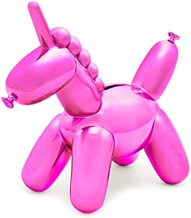 Направено од банка за балони пари - бебе еднорог - кул еднорог подарок за свинче банка за деца и возрасни - розова