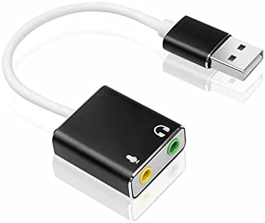 Bhvxw Надворешен USB Звучна Картичка Тип C/USB до 3,5 mm Sb Аудио Адаптер Слушалки Микфон За Компјутер Лаптоп КОМПЈУТЕР