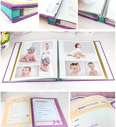 KFJBX занаетчиски хартија 12-инчен фото албум DIY Голем само-лепенки на свадба албум Меморијален раст кутија 300 листови