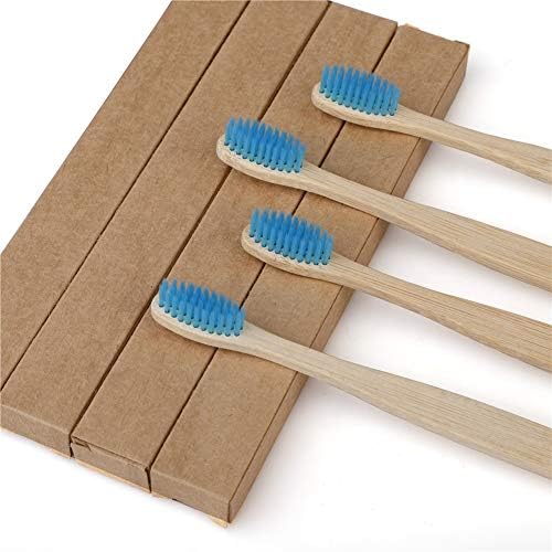 N/A 10 парчиња мека влакна четка за заби преносна еколошка дрвена бамбус рачка за заби