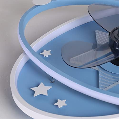 Јикоминг Детска Соба Вентилатори Таванот СО LED Светла 57w Затемнување Без Чекори Заштитете Го Видот 3 Бои / 3 брзини Прилагодливи Сите Бакарни