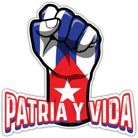 Патрија И Вида Куба Кубанска Гордост Винил Налепница-Автомобил Телефон-3