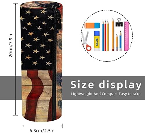 Случај со моливи на геерот, торбичка за моливи, кутија со моливи, кутија за естетски молив, коњско знаме на американско знаме