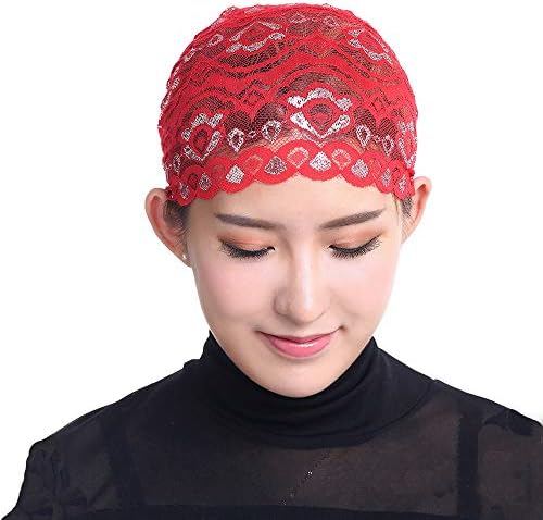 Глава шамија на коса модерна облечена турбанска чипка губење жени завиткано капаче капаче муслимански гравчиња за жени за жени трендовски
