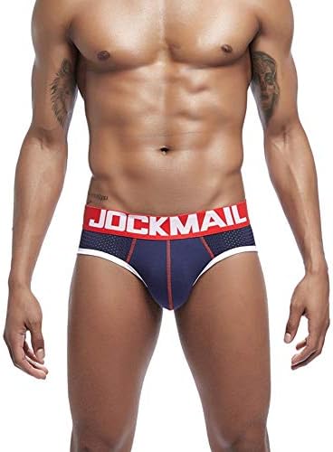 Jockmail со низок пораст мажи секси долна облека мрежа што дише секси мажи брифинзи машки гаќички за мажи