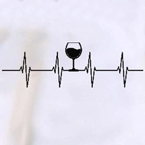 Oplxuo EKG Црвено Вино Пијалок Срцева Фреквенција Ослободување Од Стрес Вино Стакло Уметност Дуксери За Жени Преголеми Врвови На Дуксери Со Долги