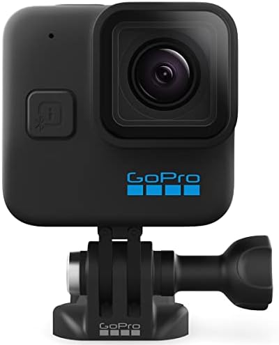 GoPro Hero11 Black Mini Action Camera пакет со 32 GB MicroSD картичка, комплет за авантури 2.0, комплет за чистење, читач на картички