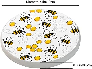 Тркалезни Подлоги За чаши за Пијалоци Абсорбента На Пчели Дијатомит Душеци За Подлоги За Гребење На Масата Заштита Од Нелизгање Отпорна На Топлина