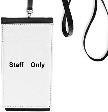 Персоналот само црн симбол образец телефонски паричник чанта што виси мобилна торбичка црн џеб