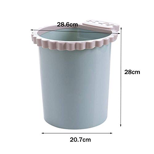 Tatsen Trash Can-Pressure Ring Trash Can Can без капаци за класификација корпа за ѓубре, пластична ѓубре канта кујна дневна соба бања бои