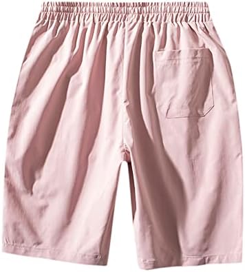 Wabtum Mens Shorts Атлетски, високи половини еластични шорцеви за половината за мажи повеќе џеб исечени памучни панталони летни