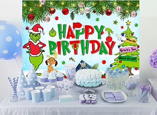 Божиќ Роденден Декорации, 5х3 Стапки Среќен Роденден Позадина За Дете Партија Материјали Среќен Роденден Банер Цртан Филм Тематските Партија