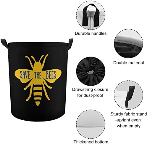 Зачувајте Ја Корпата За Перење Пчели Со Затворање На Врвки Кеси За Складирање На Алишта За Домашно Патување